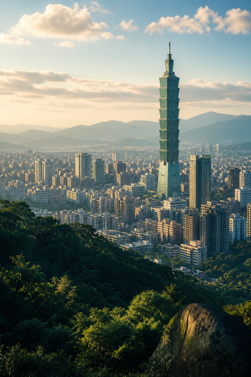 台北 101 及台灣城市風景
